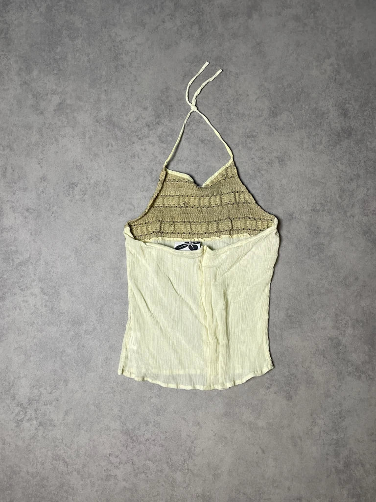 beach knit and cotton top