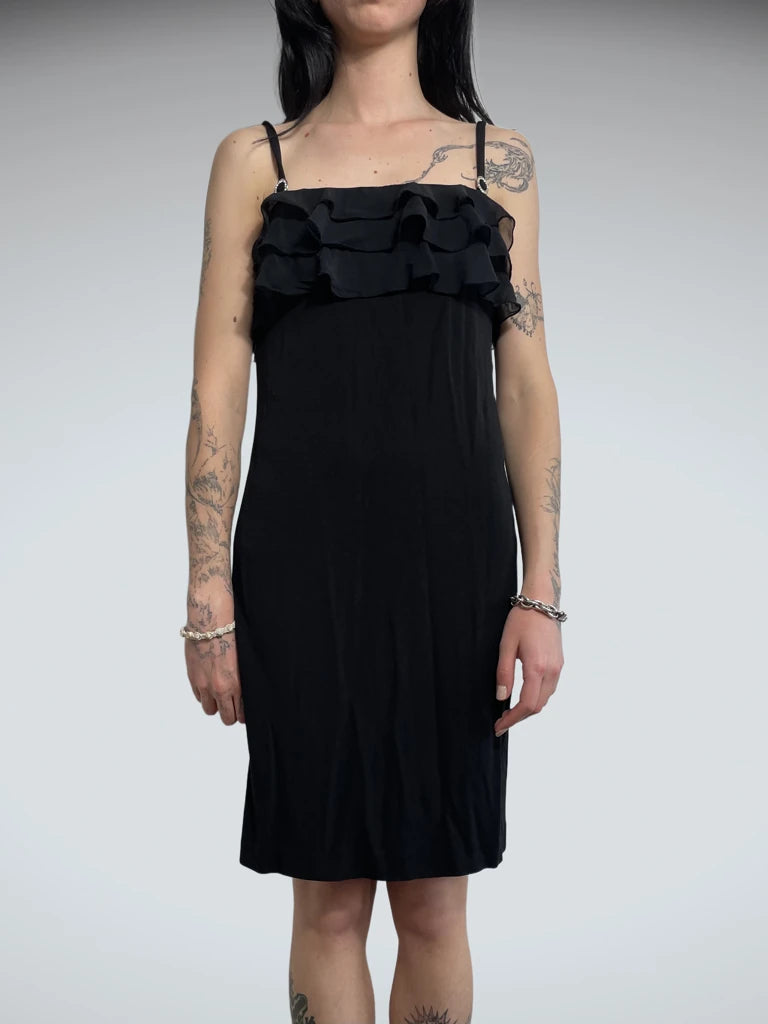black dress ((N/A) probably M)