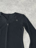 long sleeve top with colourful gems