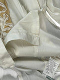 Bebe White & Cream Ruffle Sleeve Statement Blouse (S)