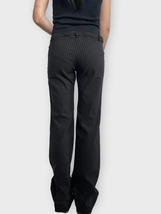 striped elegant pants (L)