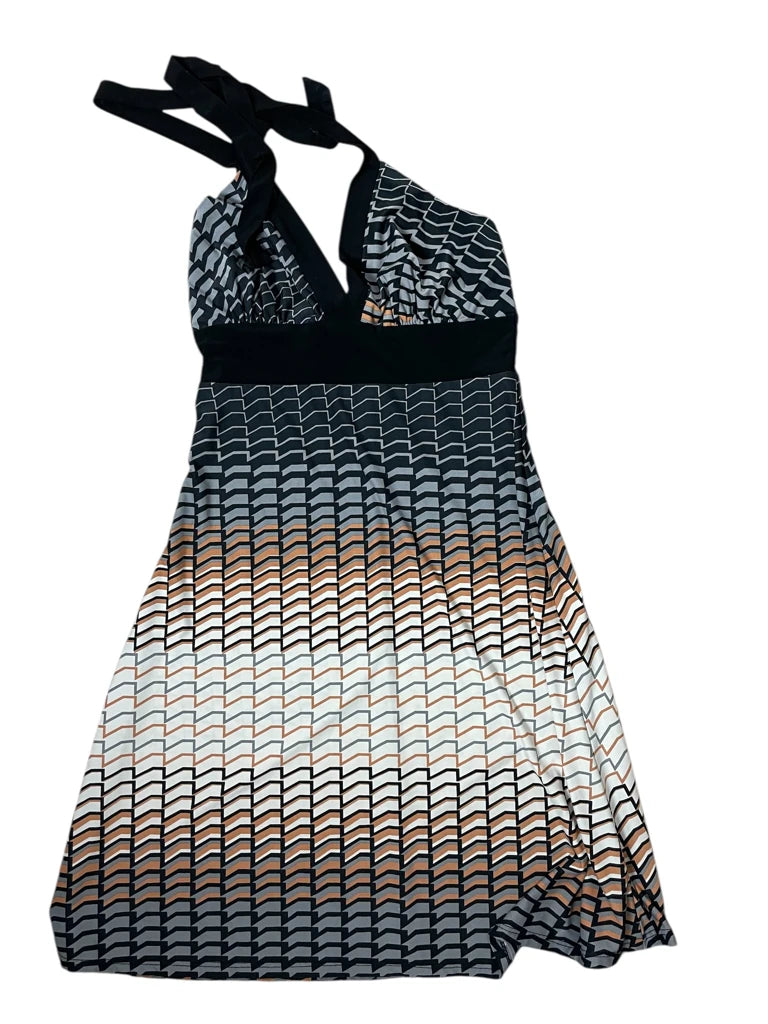 Pixel Dusk – Gradient Mesh Dress (S)