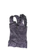 Ruffled Metallic Purple Top (S)