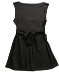 Black Long Belt Detail Dress Top (S)