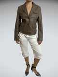 Leather Office Jacket