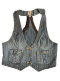 blue loops – y2k denim corsage 2 (XL)