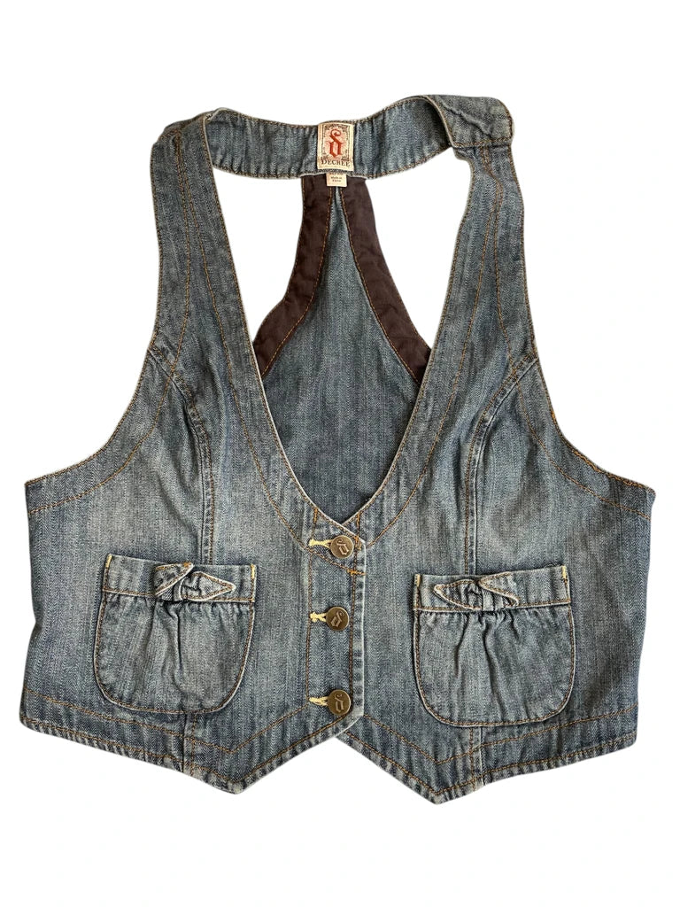blue loops – y2k denim corsage 2 (XL)