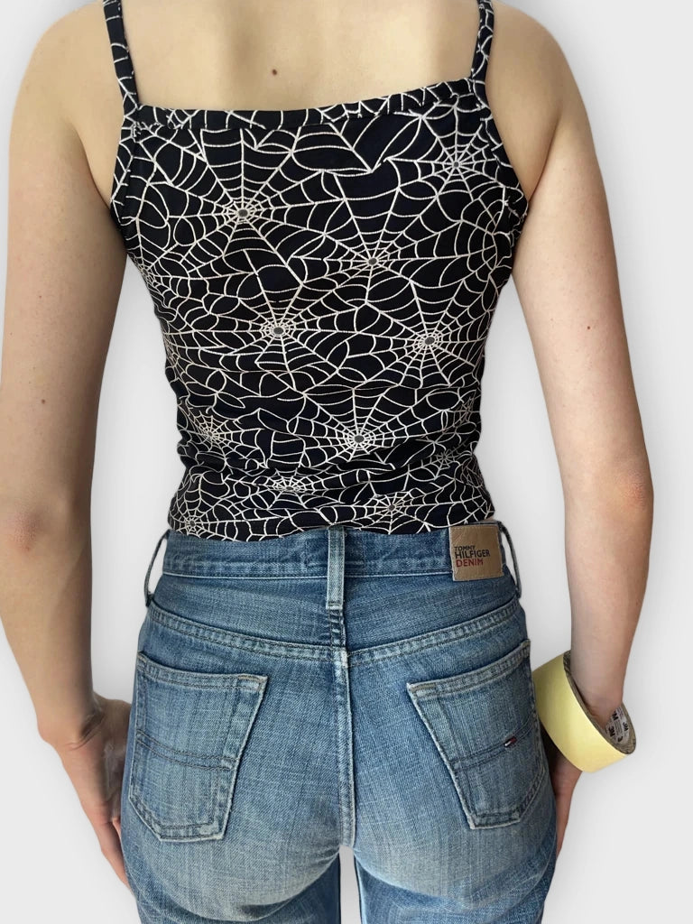 Y2K Spiderweb Top (XS)