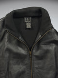INC Black Genuine Leather Vest (S)