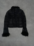 fur lace jacket