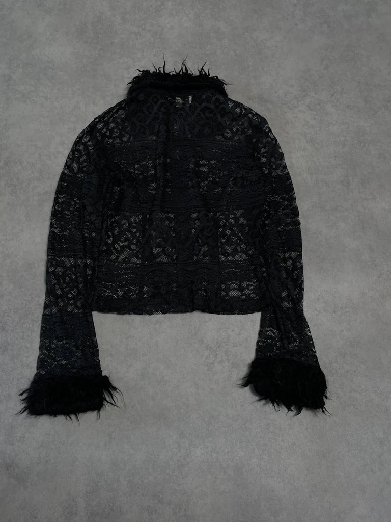 fur lace jacket