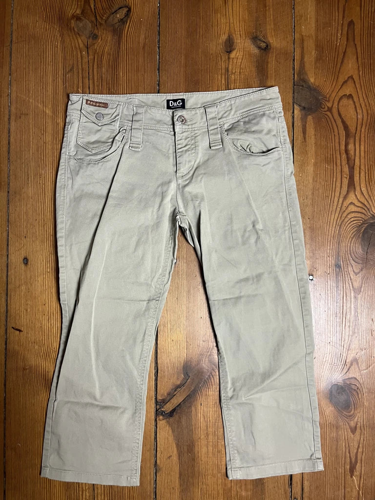 Beige 3/4 Pants