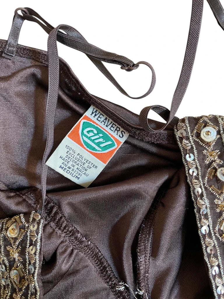 sugar bronze – beaded cami (M)