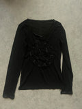 Long sleeve mesh top