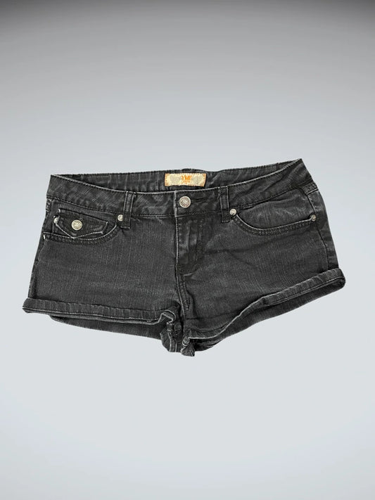 YMI Black Vintage Denim Hotpants (M)