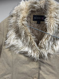 Static Beige Genuine Leather Fur Jacket (L)