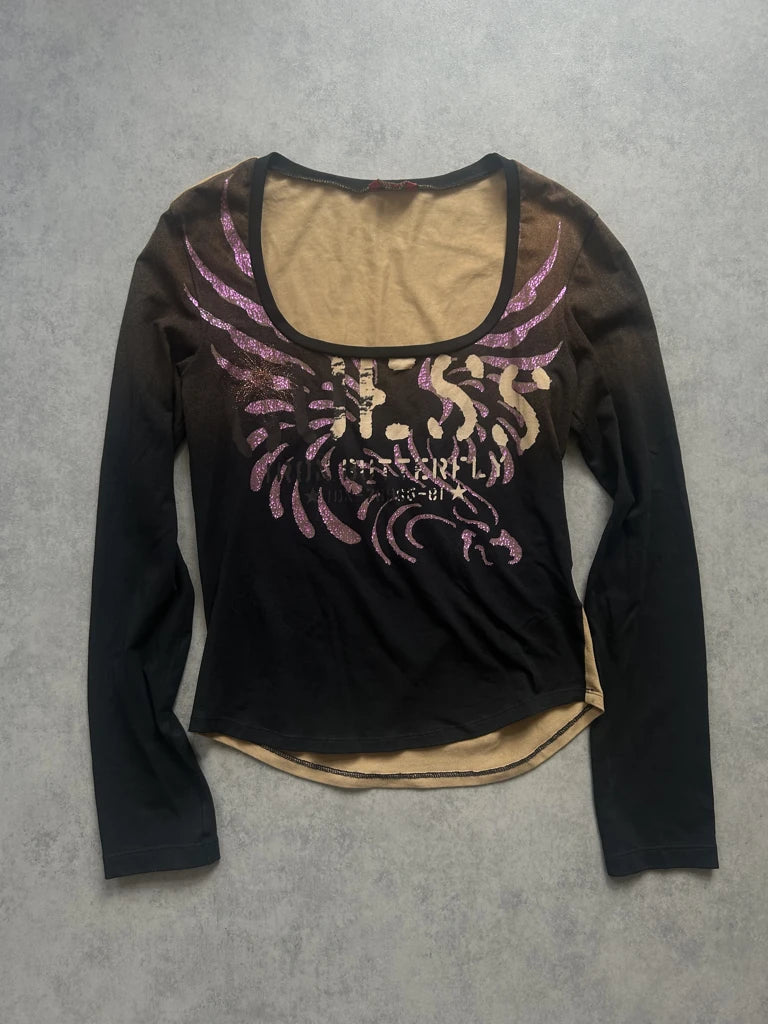 Y2K pattern long sleeve