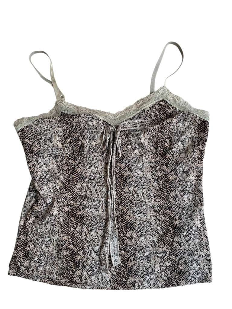 venom kiss – snakeprint lace cami (M)
