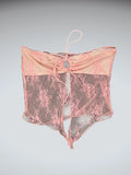 Pink Lingerie Pattern Top (XS)