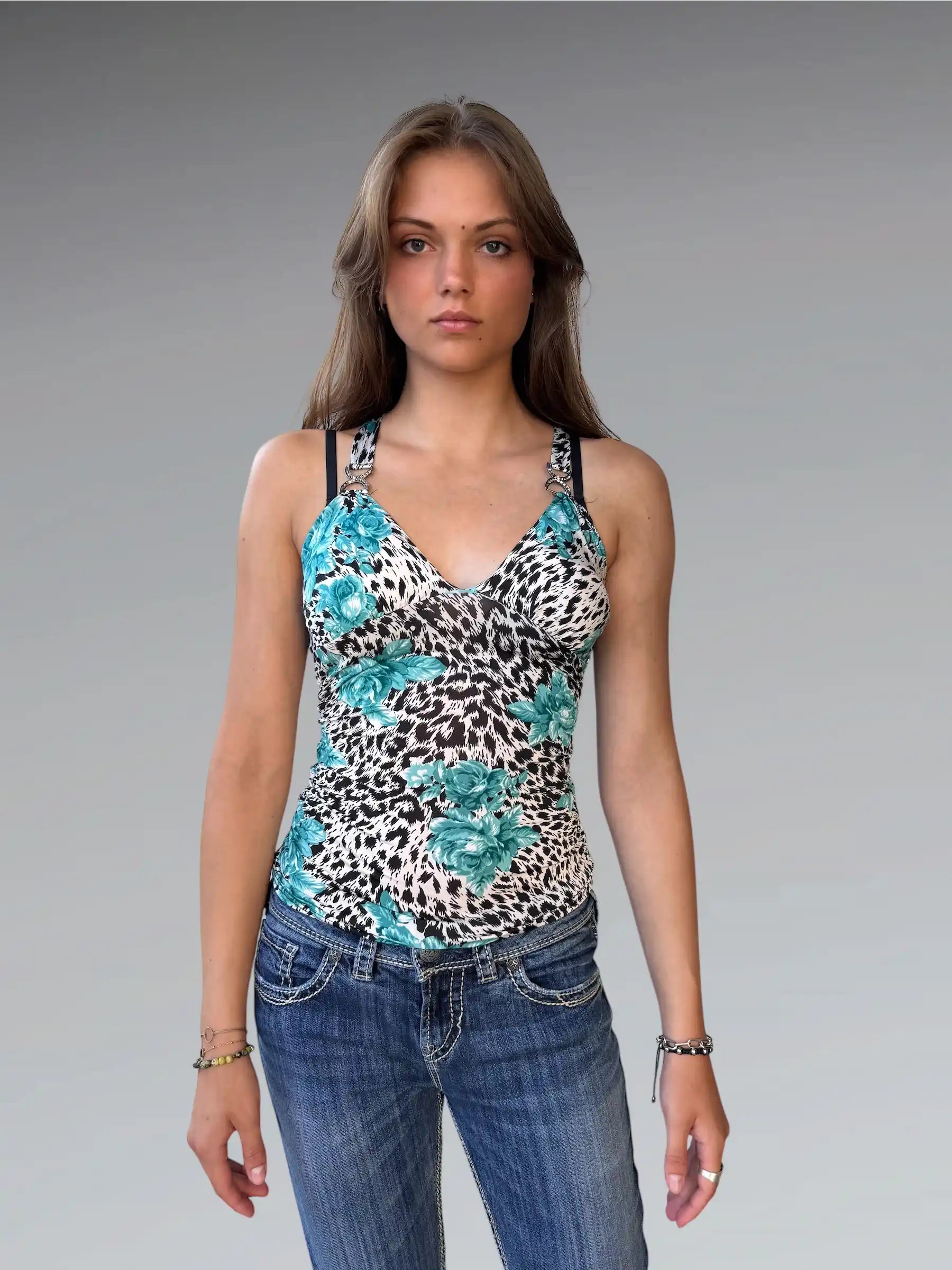 Wild Bloom Halterneck Top (S)