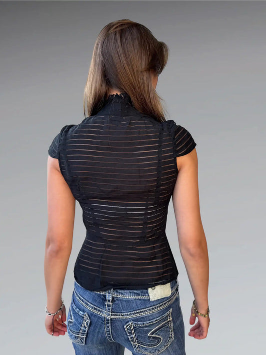 Gothic Ruffle Shirt (S)
