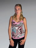 Pink Paisley Lace Trim Top (M)