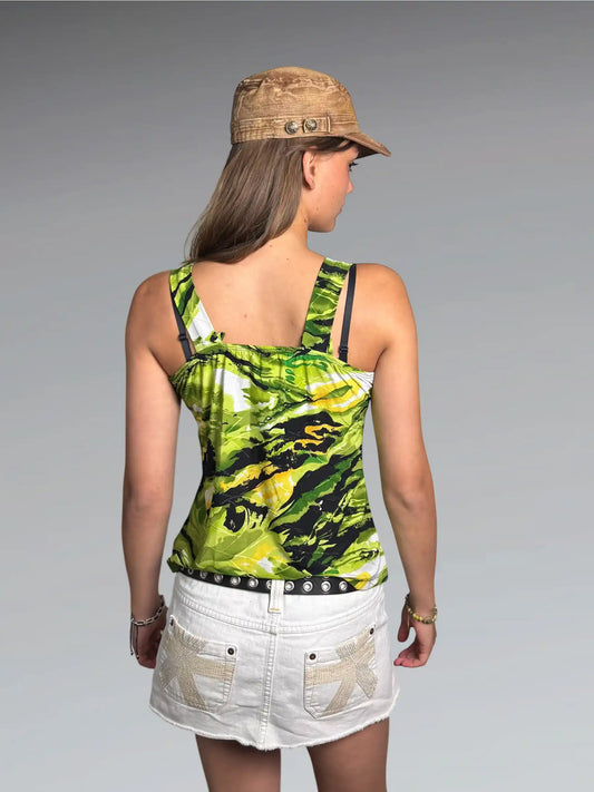 Neon Jungle Strappy Top (S)