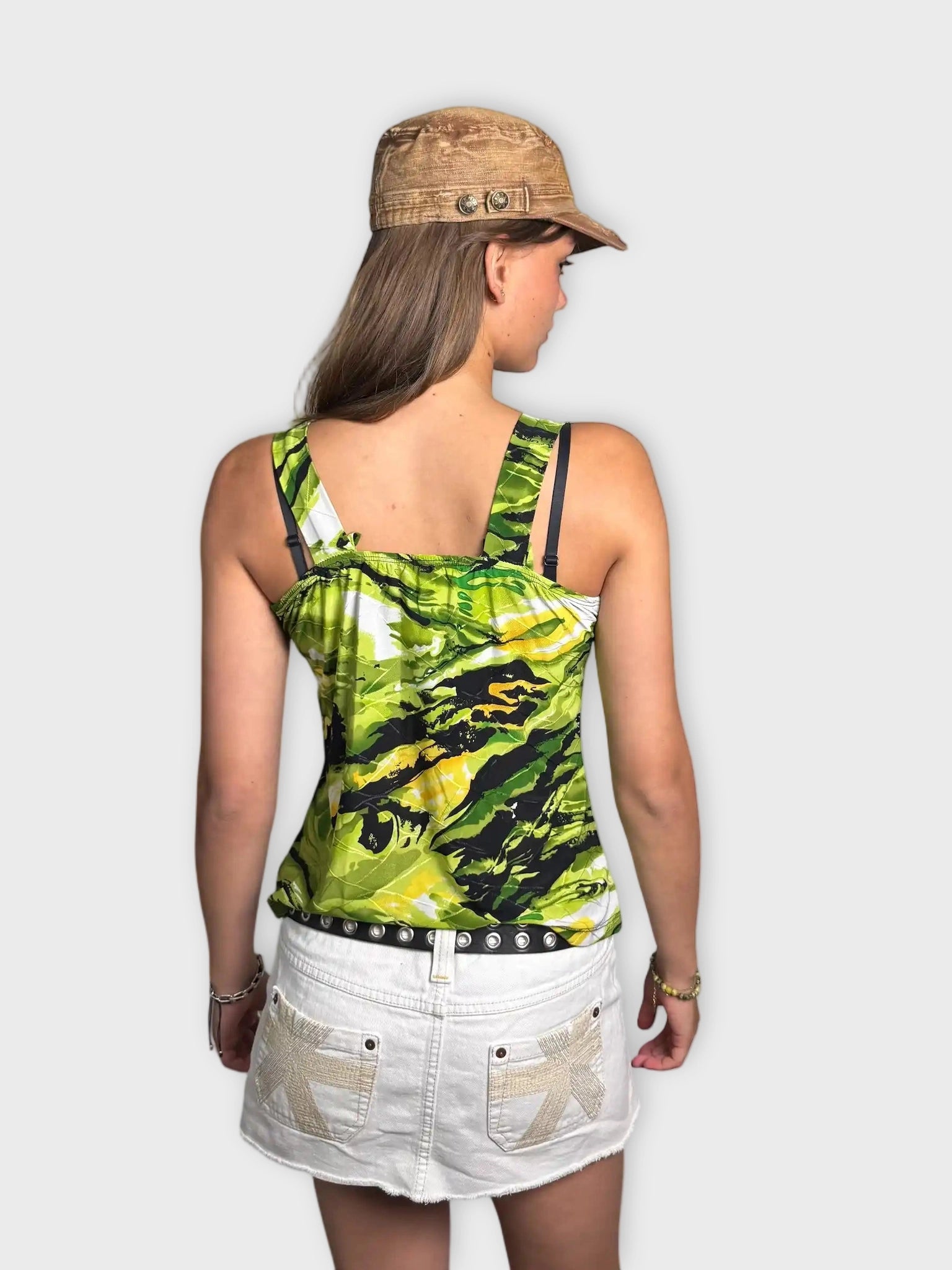 Neon Jungle Strappy Top (S)