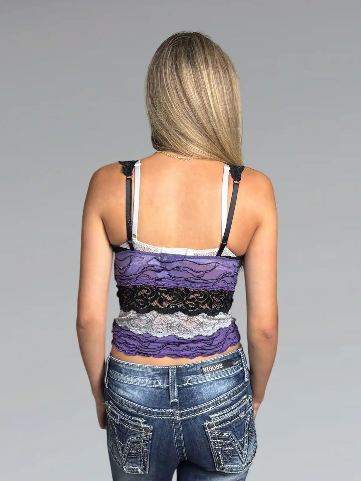 Multi color dessoue top (S)