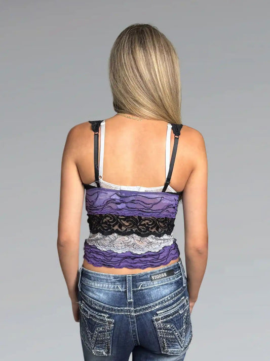 Multi color dessoue top (S)