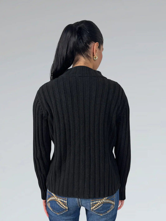 Black Axcess Zip Cardigan (L)