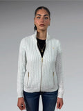 Polo Ralph Lauren White Cable Knit Sweater (M)