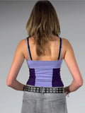 Lilac & Deep Purple Rhinestone Cami Top (XS)