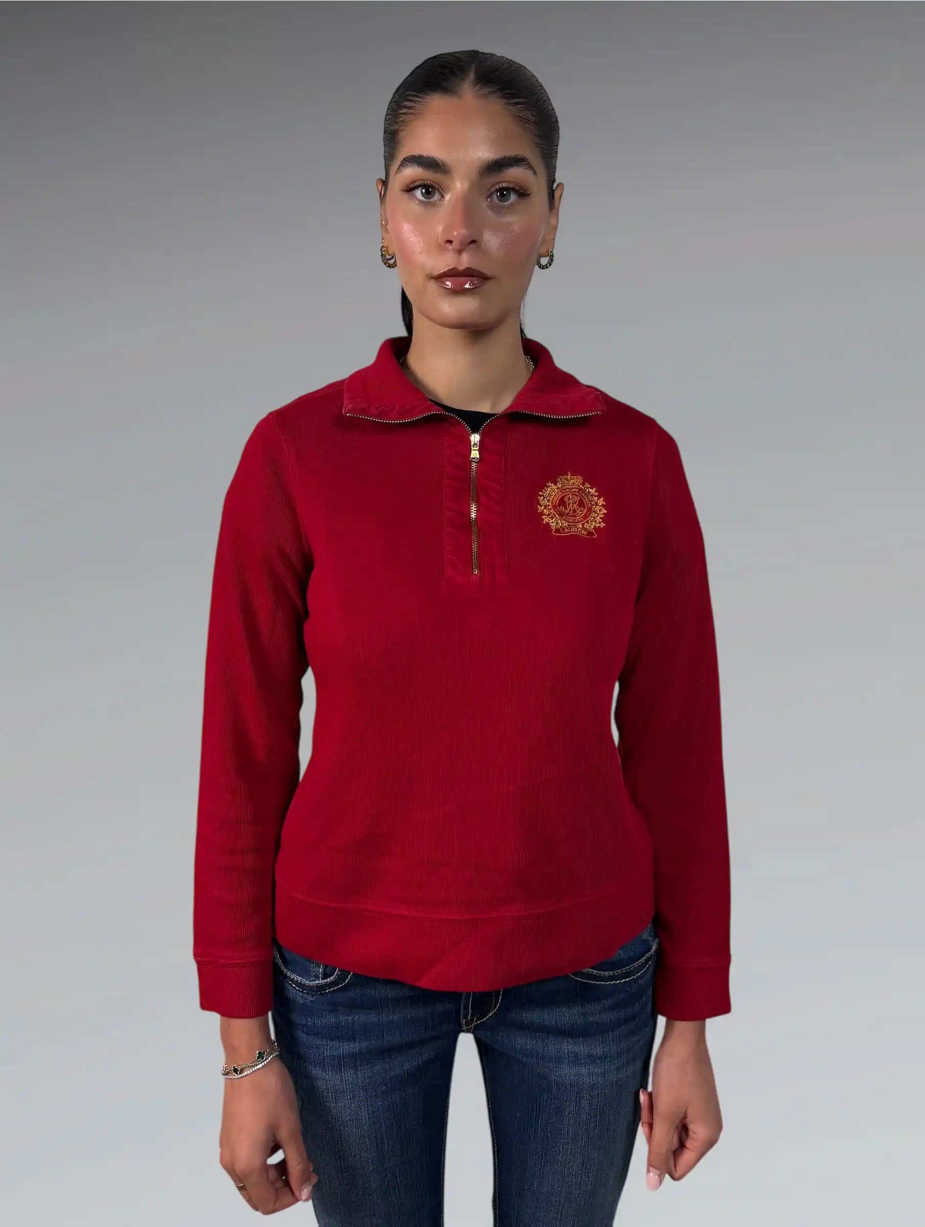 Polo Ralph Lauren Red Half-Zip Sweater (S)