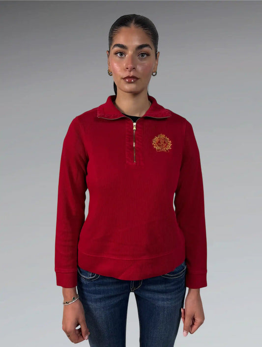 Polo Ralph Lauren Red Half-Zip Sweater (S)