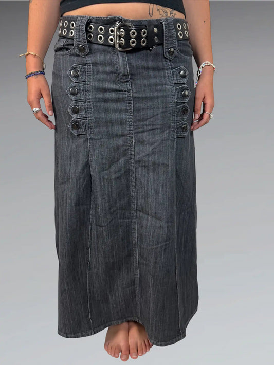 Skin Grey Cotton Skirt (M)