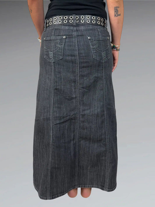 Skin Grey Cotton Skirt (M)