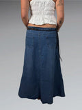 Cal Fashion Blue Denim Maxi Skirt (M)