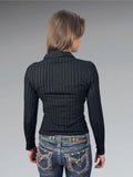 Hailee Elegant Black Vintage Dress Top (S)