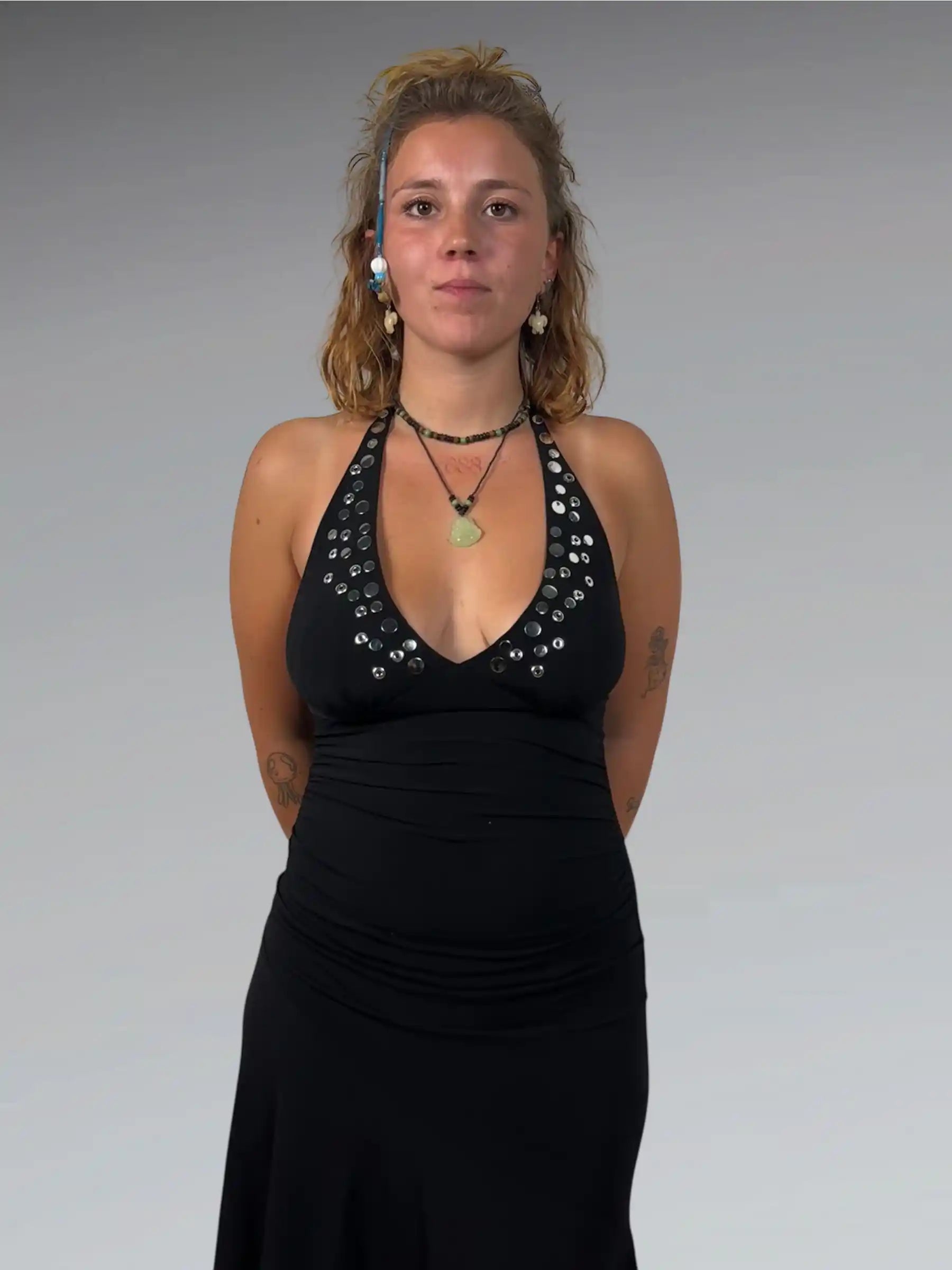 Ruby Rox Sleek Black Mini Dress (S)