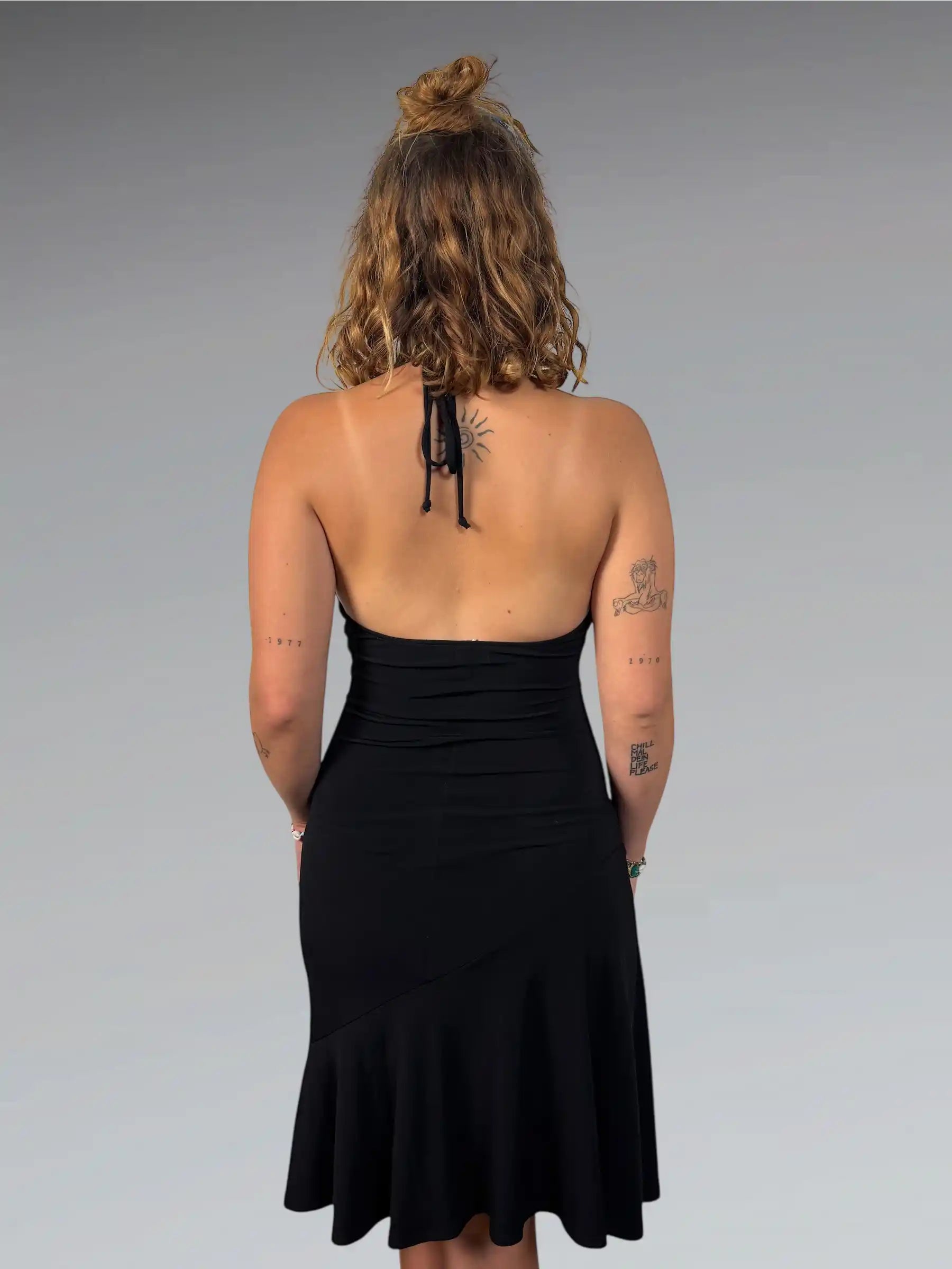 Ruby Rox Sleek Black Mini Dress (S)