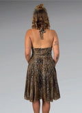 Serpent Skin Bodycon Midi Dress (XS)