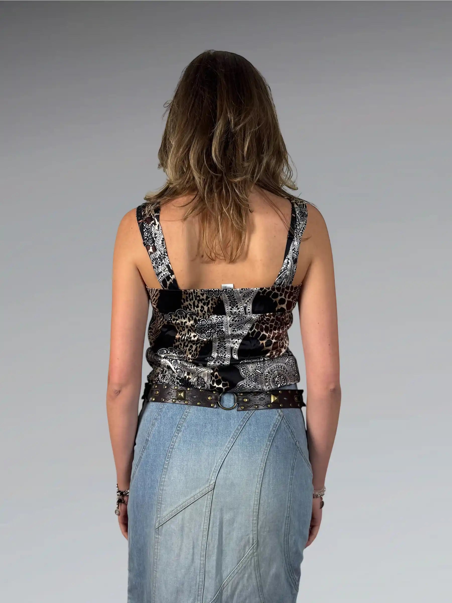 paisley animal mix cami (M)