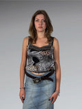paisley animal mix cami (M)