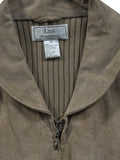 Lisa International Beige Leather Jacket (M)