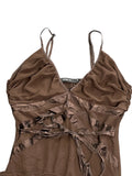 Arden B Chocolate Brown Midi Dress (M)