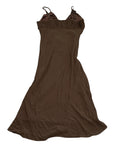 Arden B Chocolate Brown Midi Dress (M)