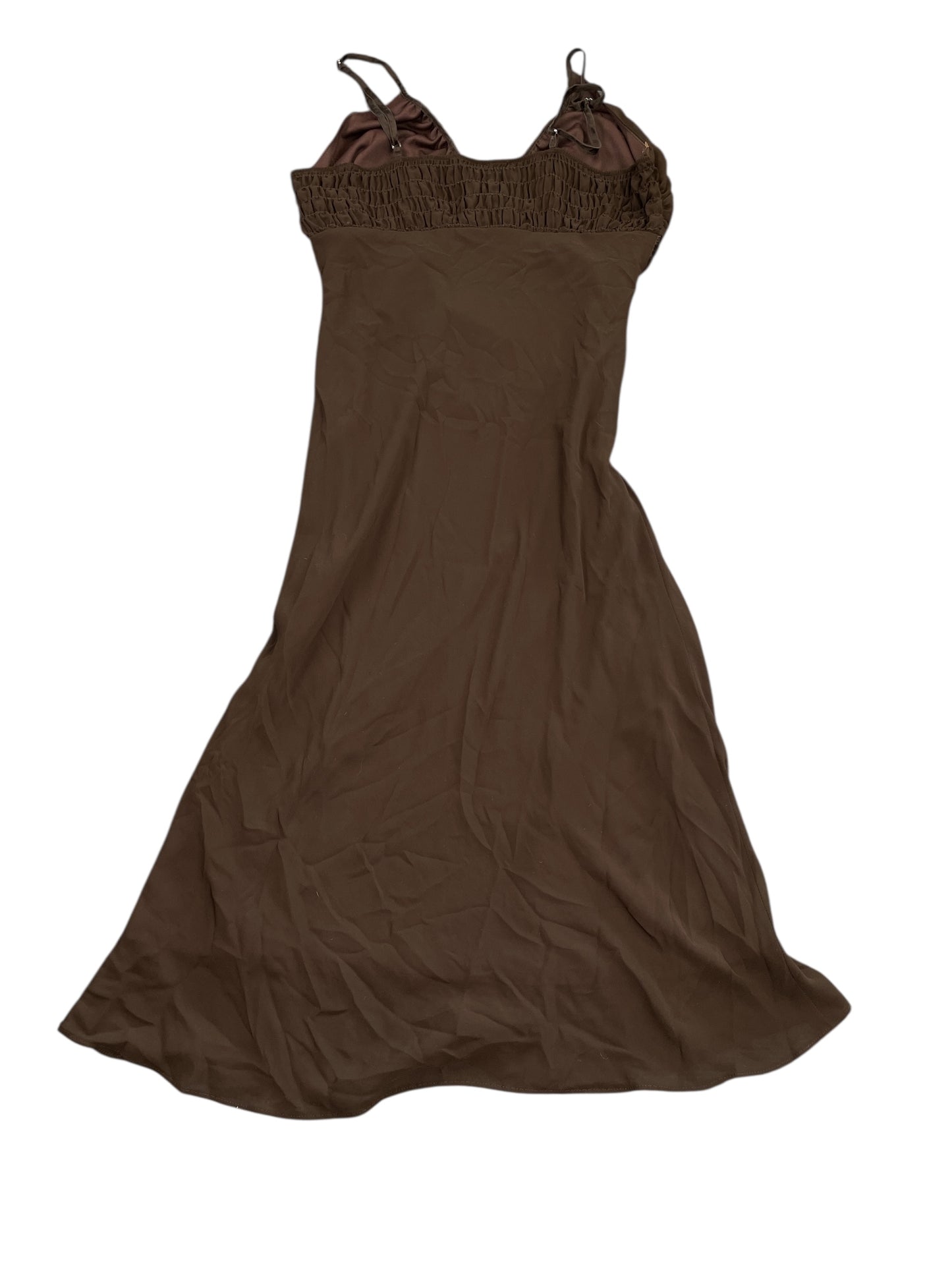 Arden B Chocolate Brown Midi Dress (M)