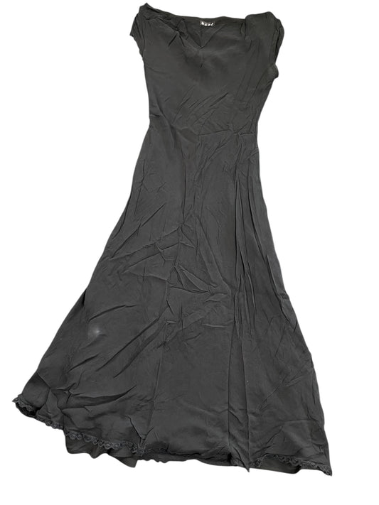 BCBG Black Silk Slip Dress (S)