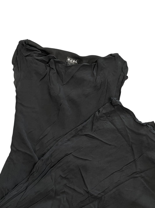 BCBG Black Silk Slip Dress (S)